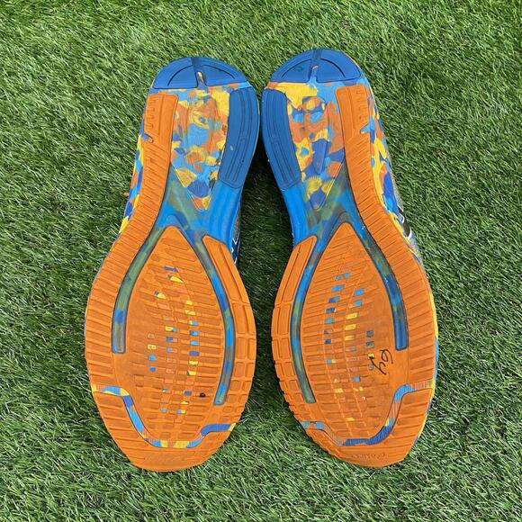 ASICS Shoes Mens Size 12 Blue Orange GEL-DS Trainer 26 Running Duomax 1011B241 - Picture 12 of 15
